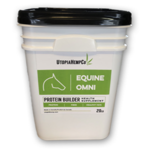 Pail of Equine Omni Hemp Protein Suppliment